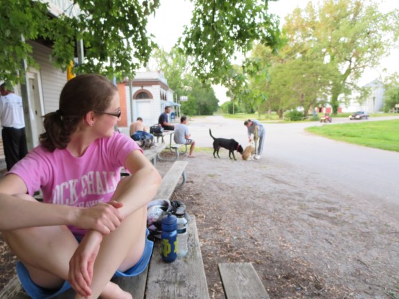 And stayed at a $5 hostel in Tebbetts with broken toilets in the hallway and friendly dogs.