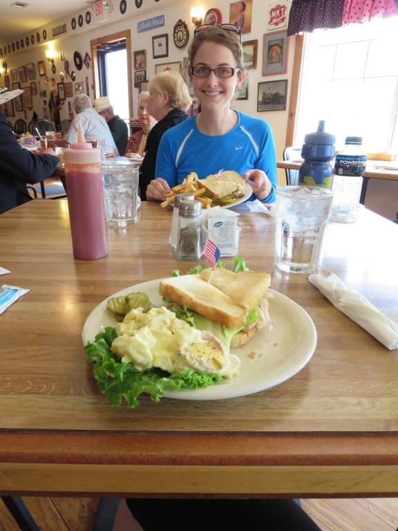 And ate diner food with American flags in it.