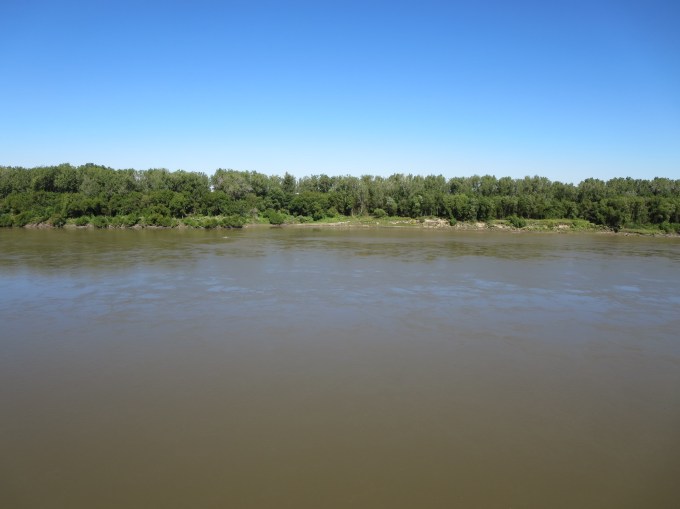 The Missouri River, from River Front Park, Kansas City Mo.
