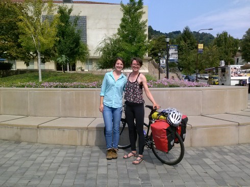 Mercedes and me on the UC Berkeley campus.