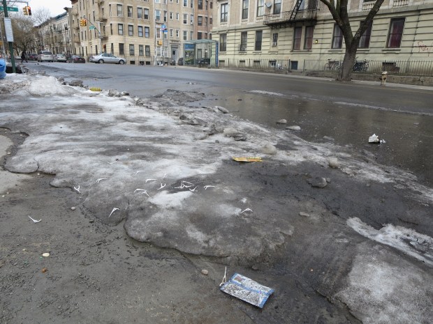 melting snow NYC